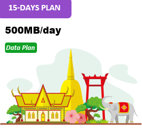 Sing/Malay/Thai 15 Days Unlimited Data(500MB/day