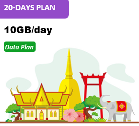 Thailand 20 Days 10GB Data Package